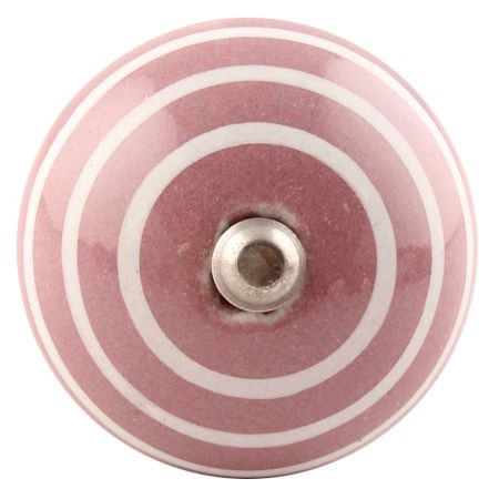 Lavender Striped Ceramic Wine Stopper